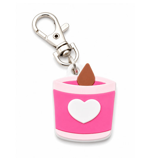 Heart Candle Bag Charm