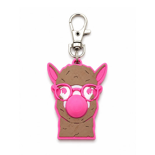 Bubblegum Llama Bag Charm