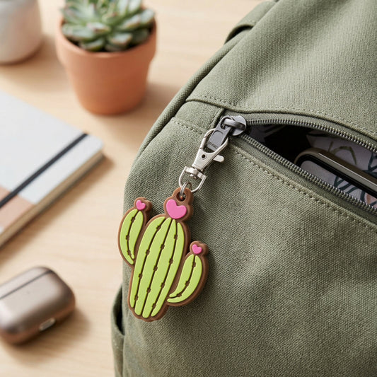 Cute Cactus Bag Charm