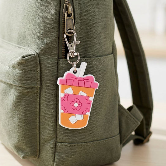 Coquette Iced Coffee Bag Charm